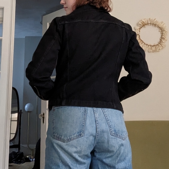 Black Denim GAP Jean Jacket, small - Picture 3 of 5